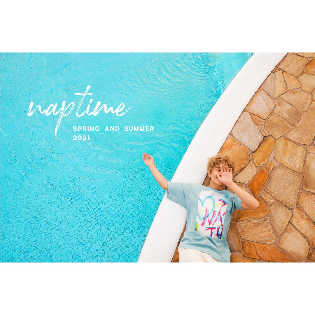 Naptime 21/SS　スプレープリントTシャツ