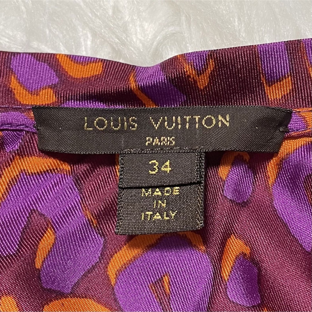 LOUIS VUITTON ブラウス 38 黒半袖 パフスリーブ