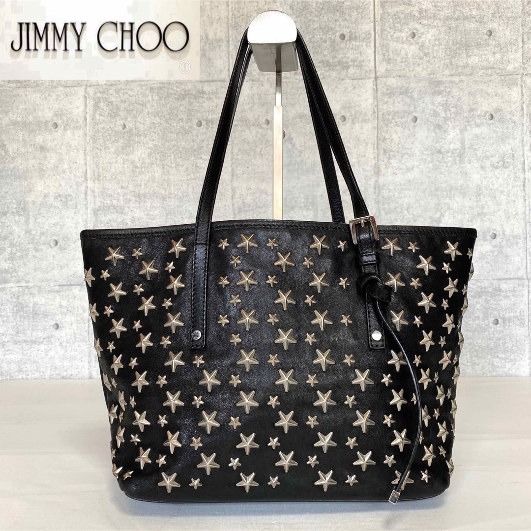 Jimmy Choo Sasha/S Black ジミーチュウ　トートバッグ