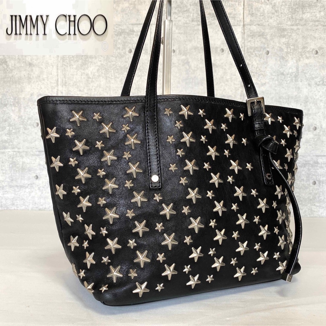 Jimmy Choo Sasha/S Black ジミーチュウ　トートバッグ