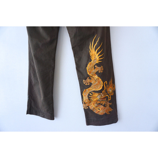 maharishi マハリシドラゴン刺繍 龍刺繍パンツ