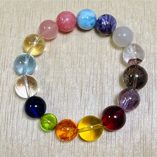 天然琥珀・天然石(ラリマー、インカローズ、ブルートパーズ等)大粒
