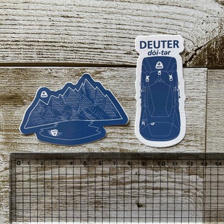 ドイター(Deuter)のdeuter ステッカー 2枚セット ドイター バックパック(登山用品)