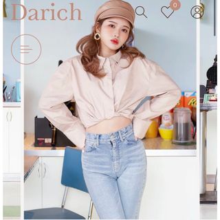 ダーリッチ(Darich)のdarich ツイストデザインシャツ ピンク(シャツ/ブラウス(長袖/七分))