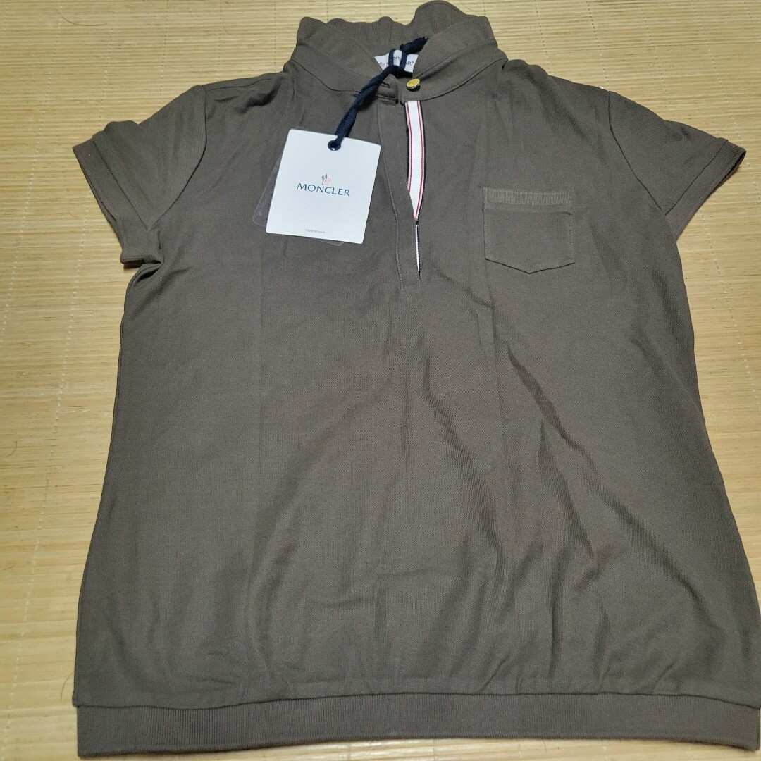 MONCLER モンクレール 新品 ワッペン フリル襟ポロシャツ S-