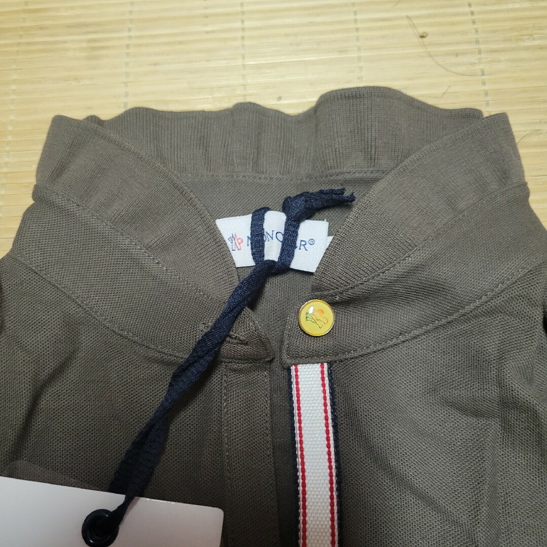 MONCLER モンクレール 新品 ワッペン フリル襟ポロシャツ S-