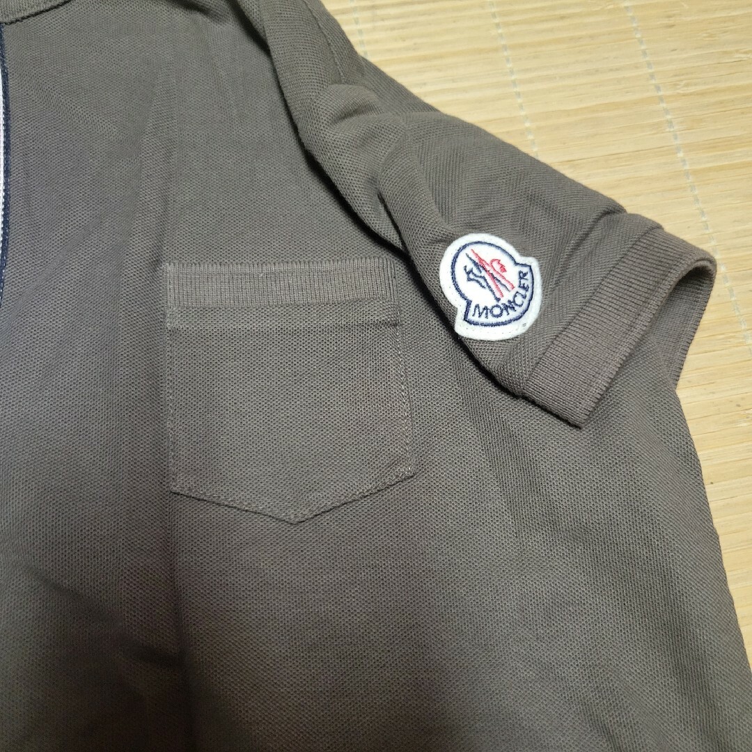 MONCLER モンクレール 新品 ワッペン フリル襟ポロシャツ S-