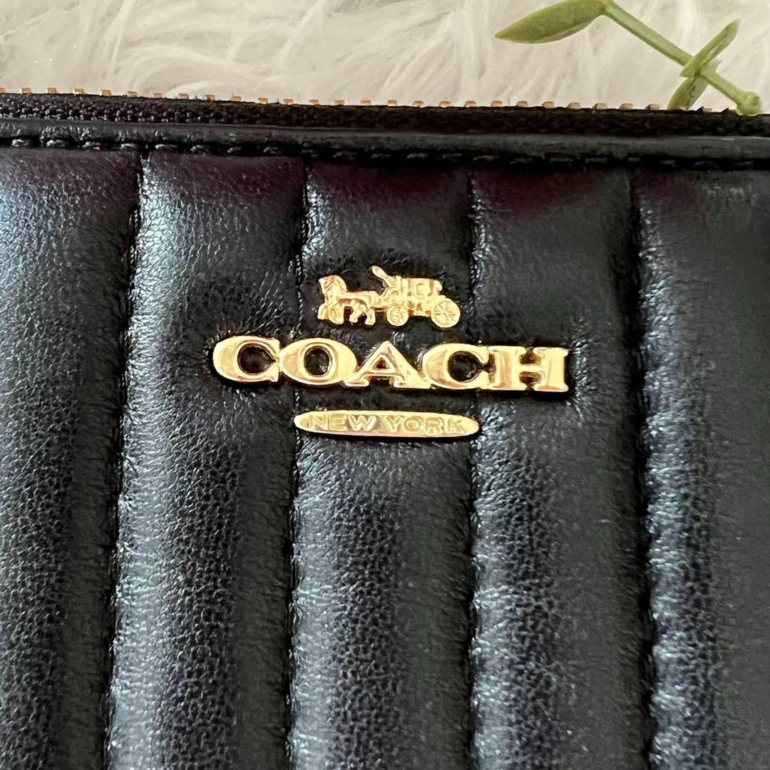 COACH - 美品COACH コーチ 新品 ブラック 長財布 メンズ レディース ...