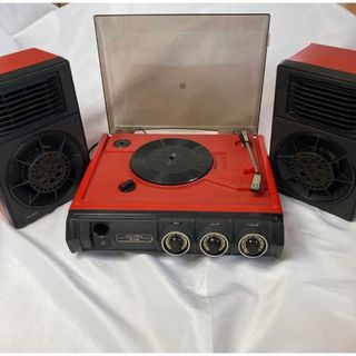 コロンビア(Columbia)の1970年代COLUMBIAレコードプレイヤーSE-20M スピーカー付きレトロ(ポータブルプレーヤー)