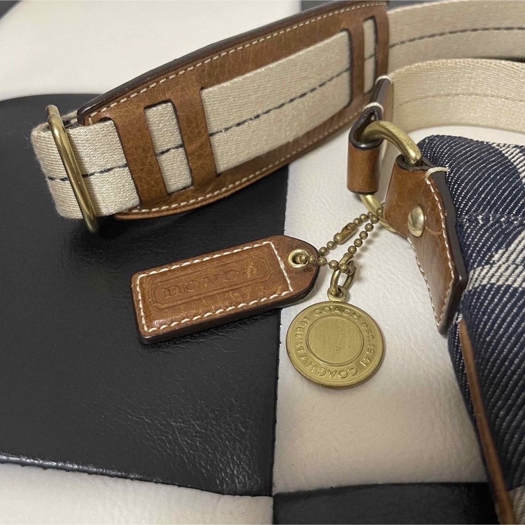 COACH - 【美品】【レア】coach ショルダーバッグ デニム クロスボディ