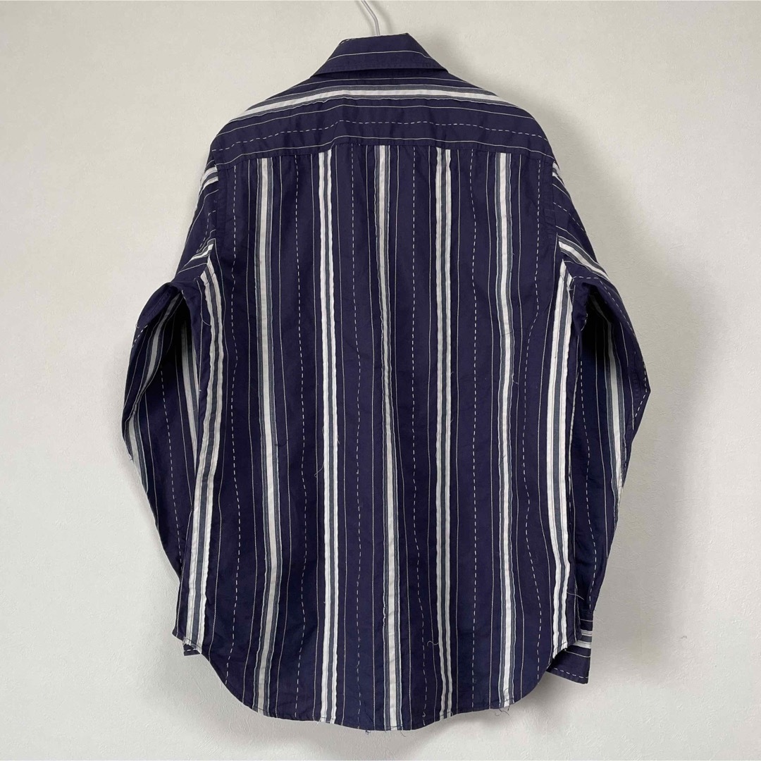古着 90s Paul Smith LONDON 長袖シャツ ネイビー