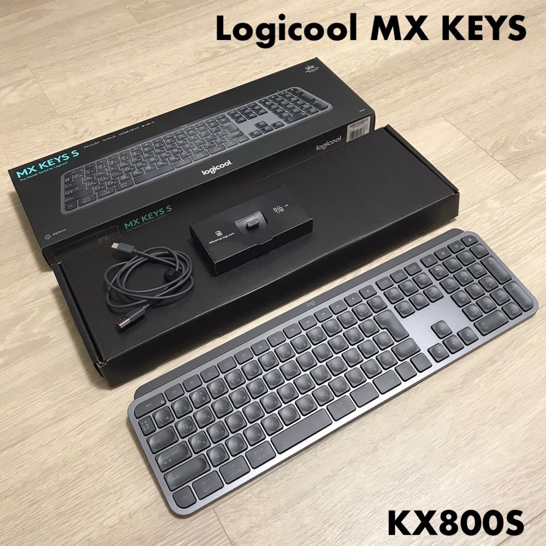 《極美品》ロジクール Logicool KX800S キーボード グラファイト