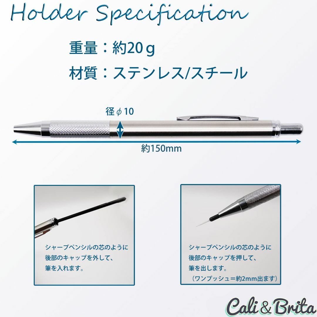 Cali&Brita 大容量150本セット筆 細柄 刷毛 ブラシ 接着剤 セメン 3