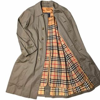 バーバリー(BURBERRY)のバーバリーズ ステンカラーコート ノバチェック インナー付き 裏地ゴールド(ステンカラーコート)