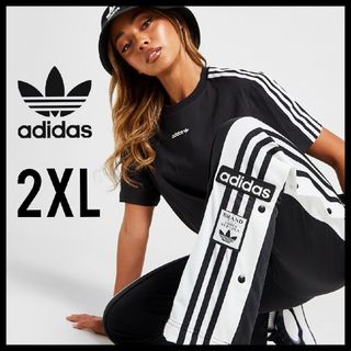 アディダス(adidas)の【 ユニセックス 】adidas★トラックパンツ★ジャージパンツ★黒★2XL(カジュアルパンツ)