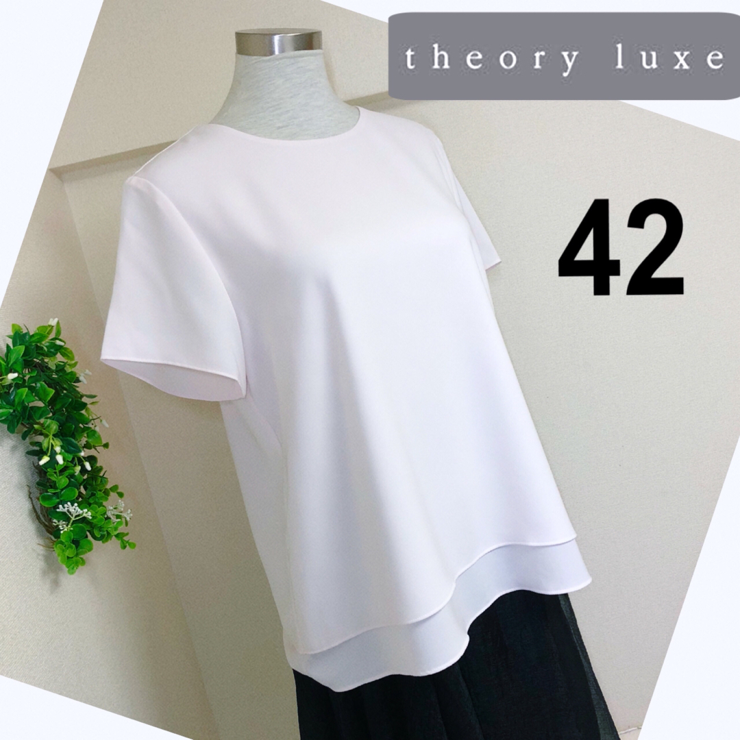 Theory luxe - セオリーリュクスのライトピンクのブラウス42の通販 by
