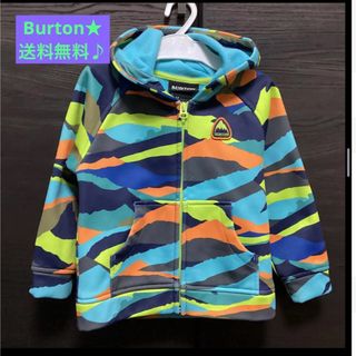 バートン(BURTON)のBurton★3Tサイズ 撥水加工 ボンデッド フリース ジップアップ パーカー(ジャケット/上着)