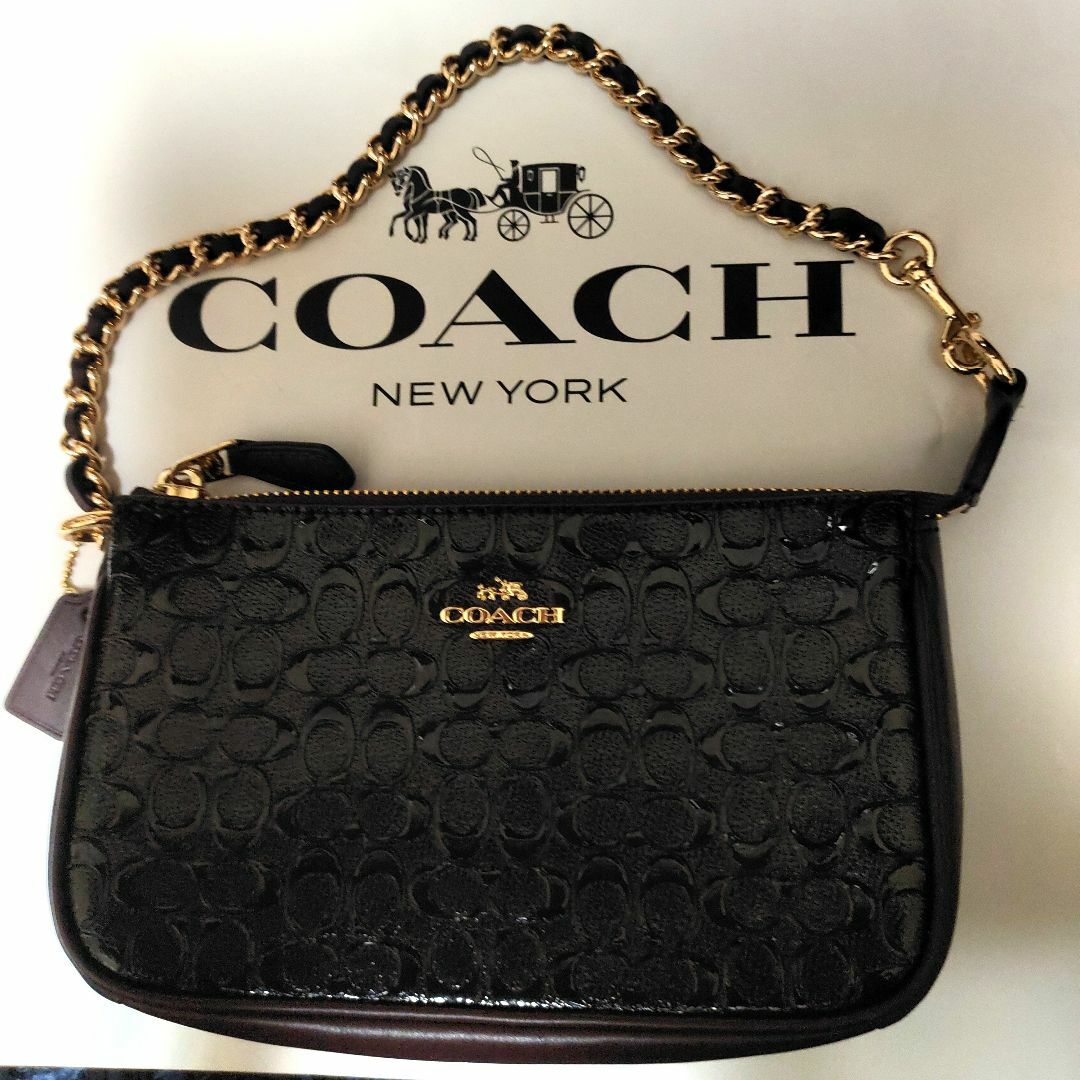 COACH - 【結構美品です♪】2WAYチェーンハンドバッグ パーティバッグ