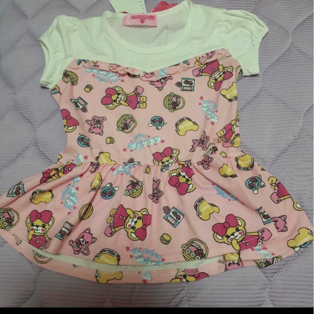 EARTHMAGIC(アースマジック)のアースマジック　チュニック　130 キッズ/ベビー/マタニティのキッズ服女の子用(90cm~)(Tシャツ/カットソー)の商品写真