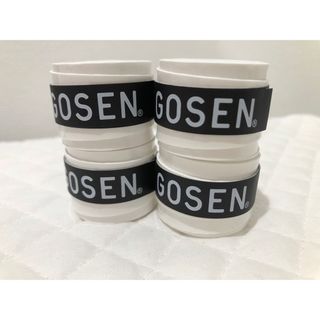 ゴーセン(GOSEN)のGOSEN グリップテープ 4個★迅速発送 白 ゴーセンマイバチ✳︎色変更可(その他)