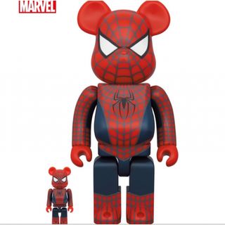 BE@RBRICK FRIENDLY SPIDER-MAN 100％&400％(その他)