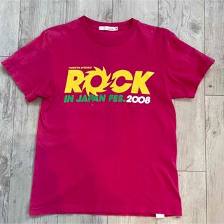 ロッキンジャパン2008⚡️Tシャツ【ピンク・Sサイズ】(Tシャツ/カットソー(半袖/袖なし))