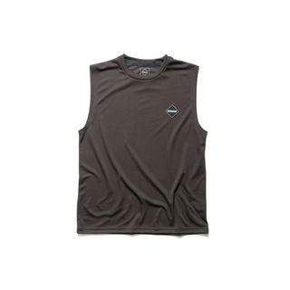 F.C.R.B. - M FCRB 23AW NO SLEEVE TRAINING TOP BROWN