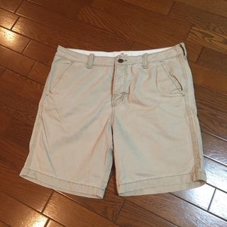 ホリスター(Hollister)のホリスター ハーフパンツ ショート チノパン 綿パン ベージュ 36(ショートパンツ)