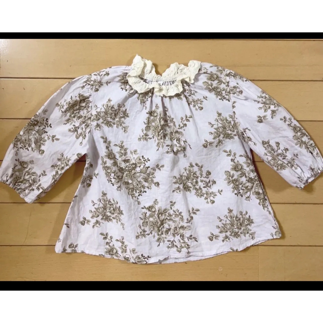 しまむら(シマムラ)のしまむら　juo   花柄　ブラウス キッズ/ベビー/マタニティのキッズ服女の子用(90cm~)(ブラウス)の商品写真