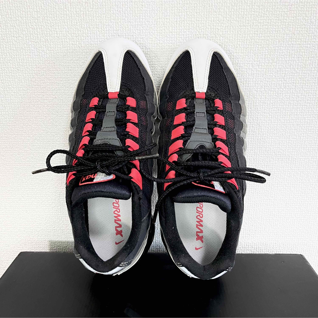 美品 完売 ナイキ AIR VAPORMAX 95 ホットレッド 26cm - スニーカー