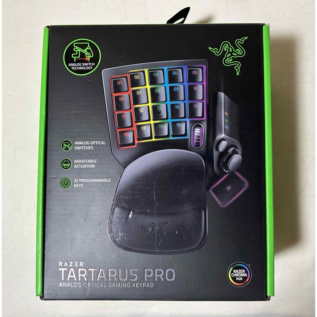 RAZER レイザー ゲーミングキーパッド Tartarus Pro ブラック