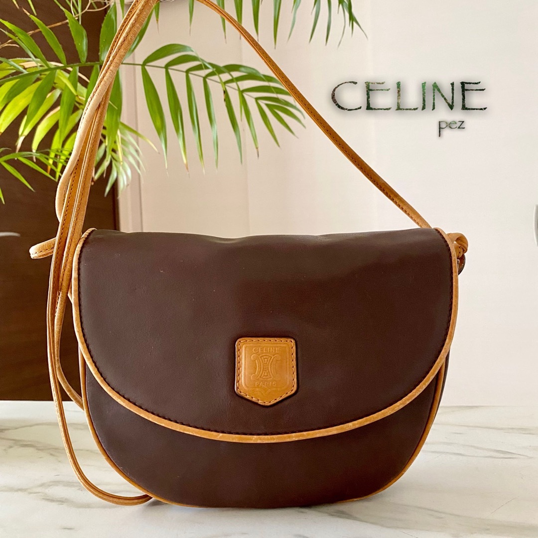 celine - 正規品 美品 CELINE オールドセリーヌ レザーショルダー