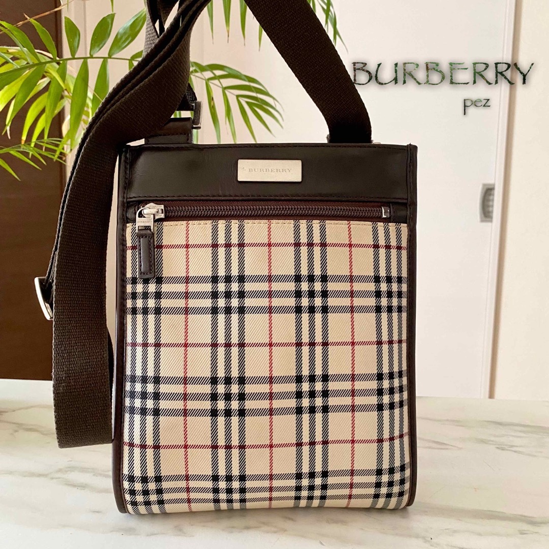 超美品 正規品 BURBERRY バーバリー レザーショルダーバッグ | フリマアプリ ラクマ