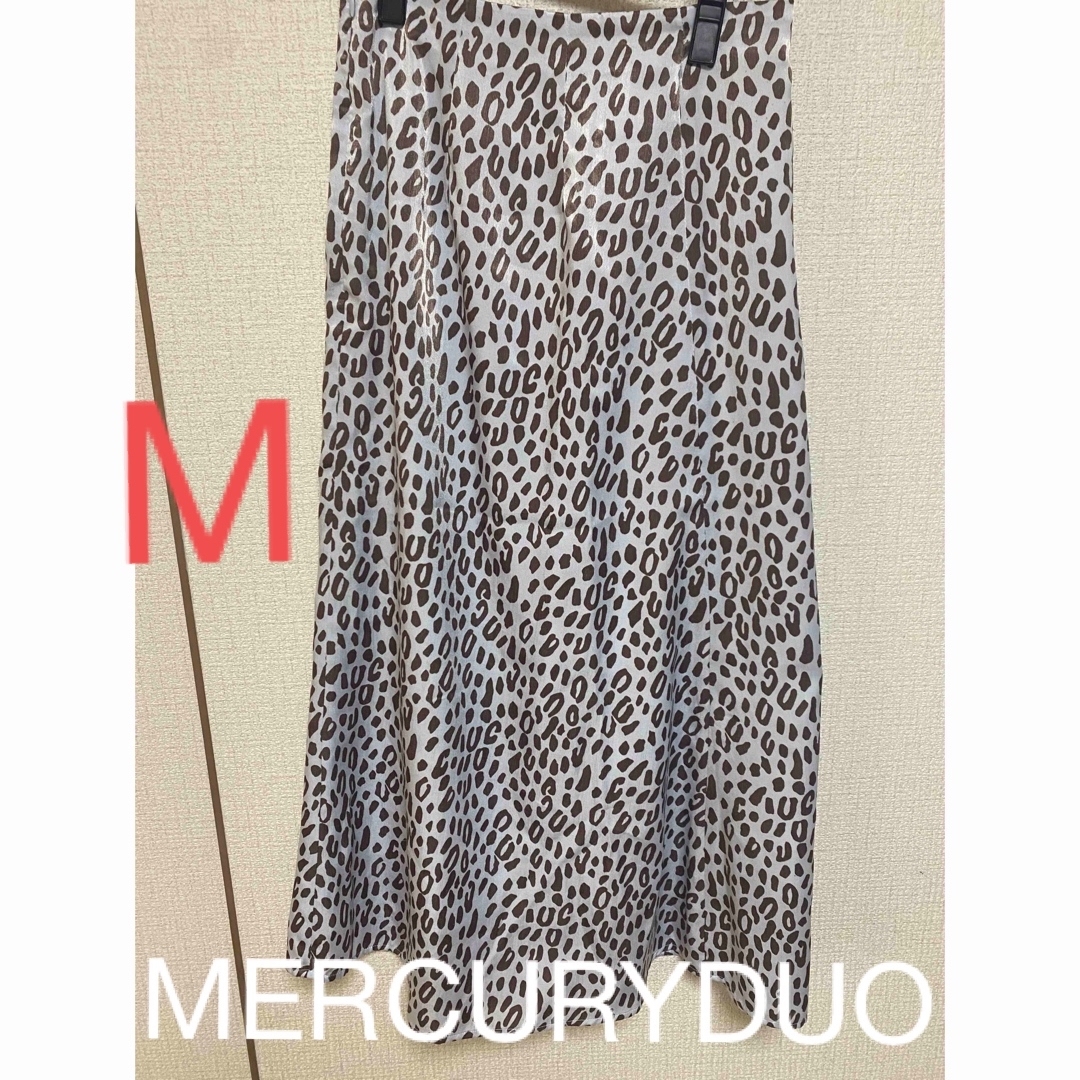 MERCURYDUO(マーキュリーデュオ)のレオパード柄Aラインスカート レディースのスカート(ロングスカート)の商品写真