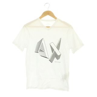 アルマーニエクスチェンジ(ARMANI EXCHANGE)のアルマーニエクスチェンジ Tシャツ カットソー Vネック 立体ロゴ プリント(Tシャツ/カットソー(半袖/袖なし))