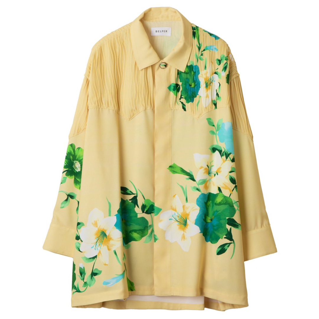 【最終価格】BELPER FLOWER SHIRT JACKET ベルパー