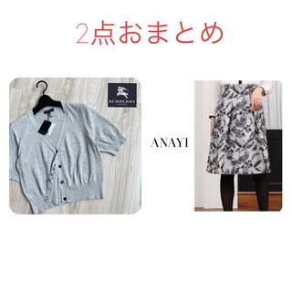 アナイ(ANAYI)の2点おまとめ✩︎⡱アナイ　ボタニカルジャガードＡライン　スカート　36サイズ(ひざ丈スカート)