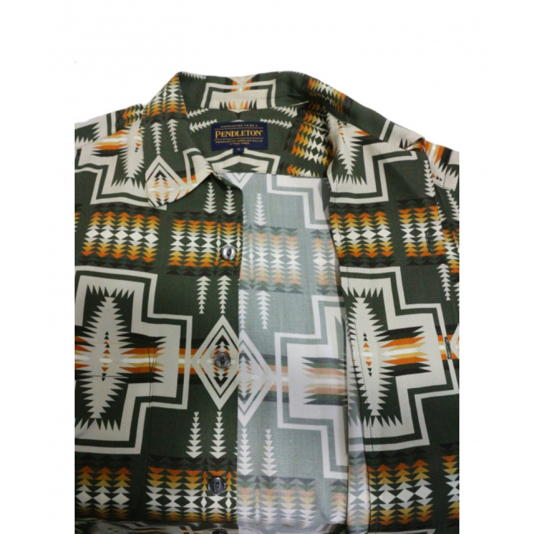 PENDLETON(ペンドルトン)のペンドルトン　オープンカラーシャツ　s レディースのトップス(シャツ/ブラウス(半袖/袖なし))の商品写真