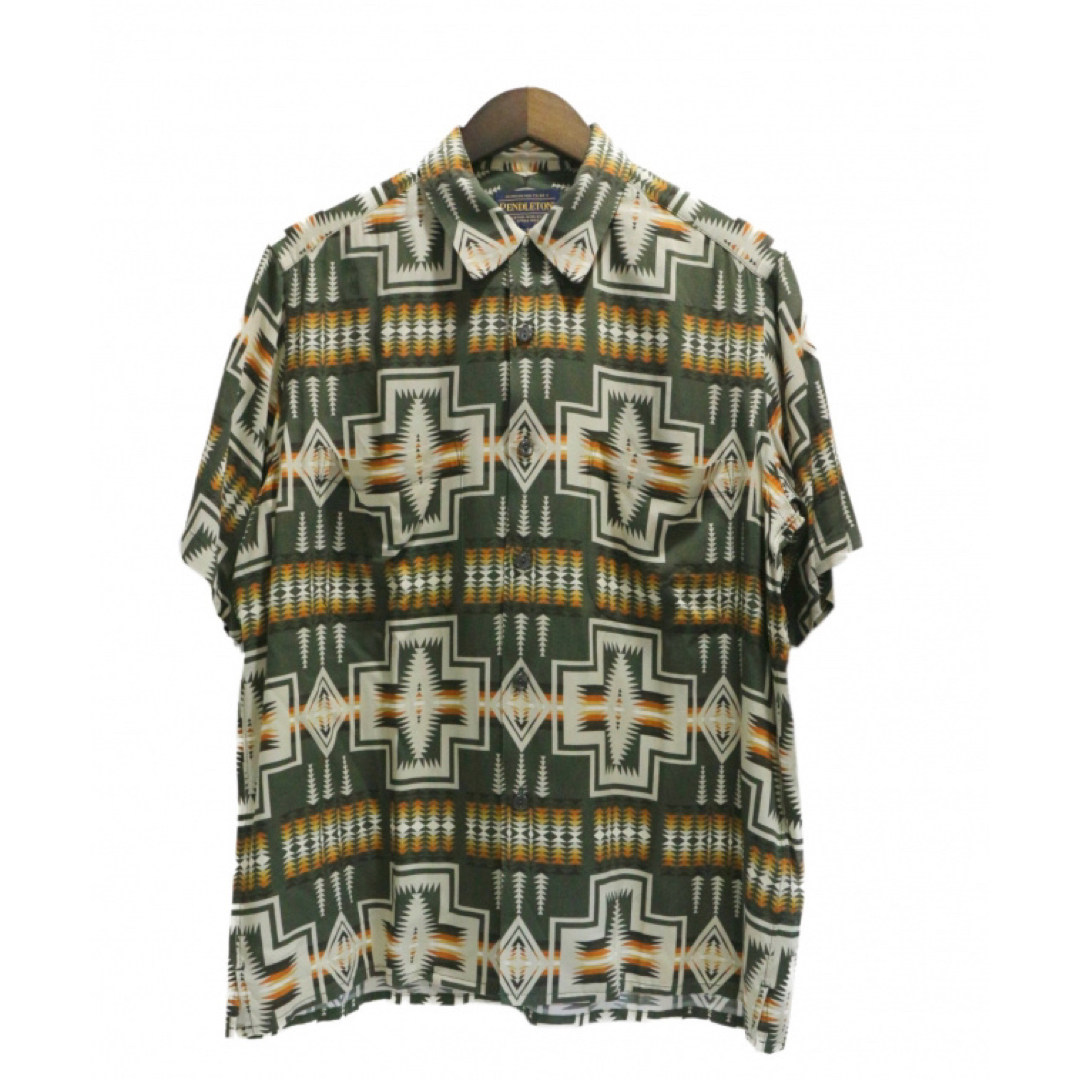 PENDLETON(ペンドルトン)のペンドルトン　オープンカラーシャツ　s レディースのトップス(シャツ/ブラウス(半袖/袖なし))の商品写真