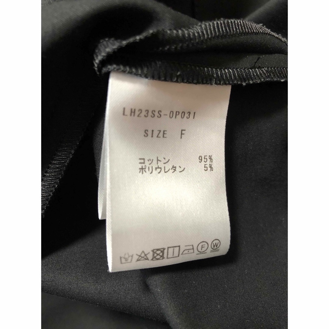 ローヘン lohen フロントZIPフォルムロングワンピース ブラックの通販