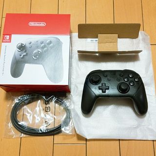 ニンテンドースイッチ(Nintendo Switch)の【中古】任天堂Switch 純正 Proコントローラー(その他)