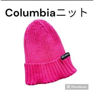 コロンビア(Columbia)のColumbia❤️ニット帽❤️ピンク❤️帽子(帽子)