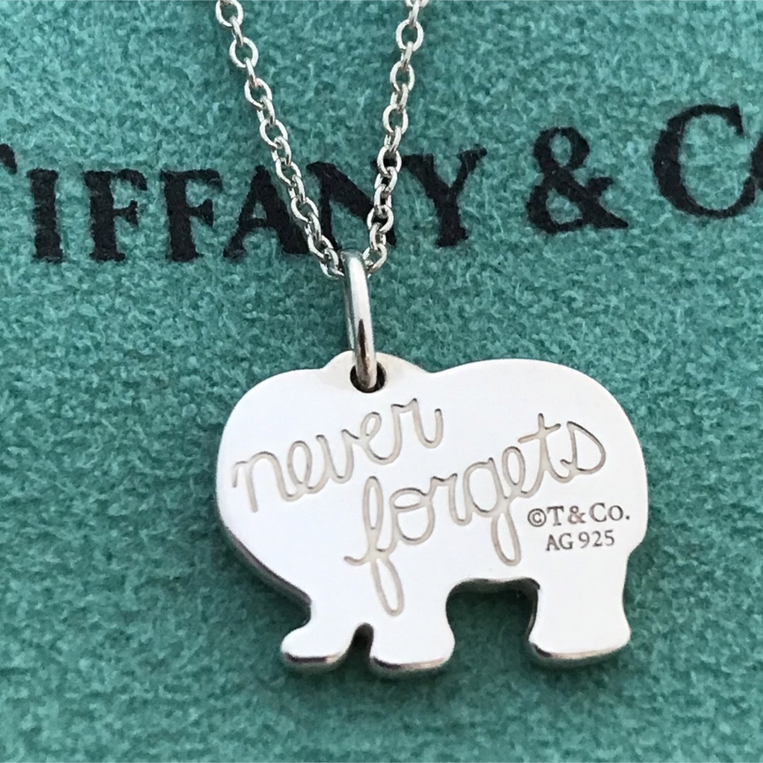 Tiffany Never Forgets 象モチーフネックレス希少美品