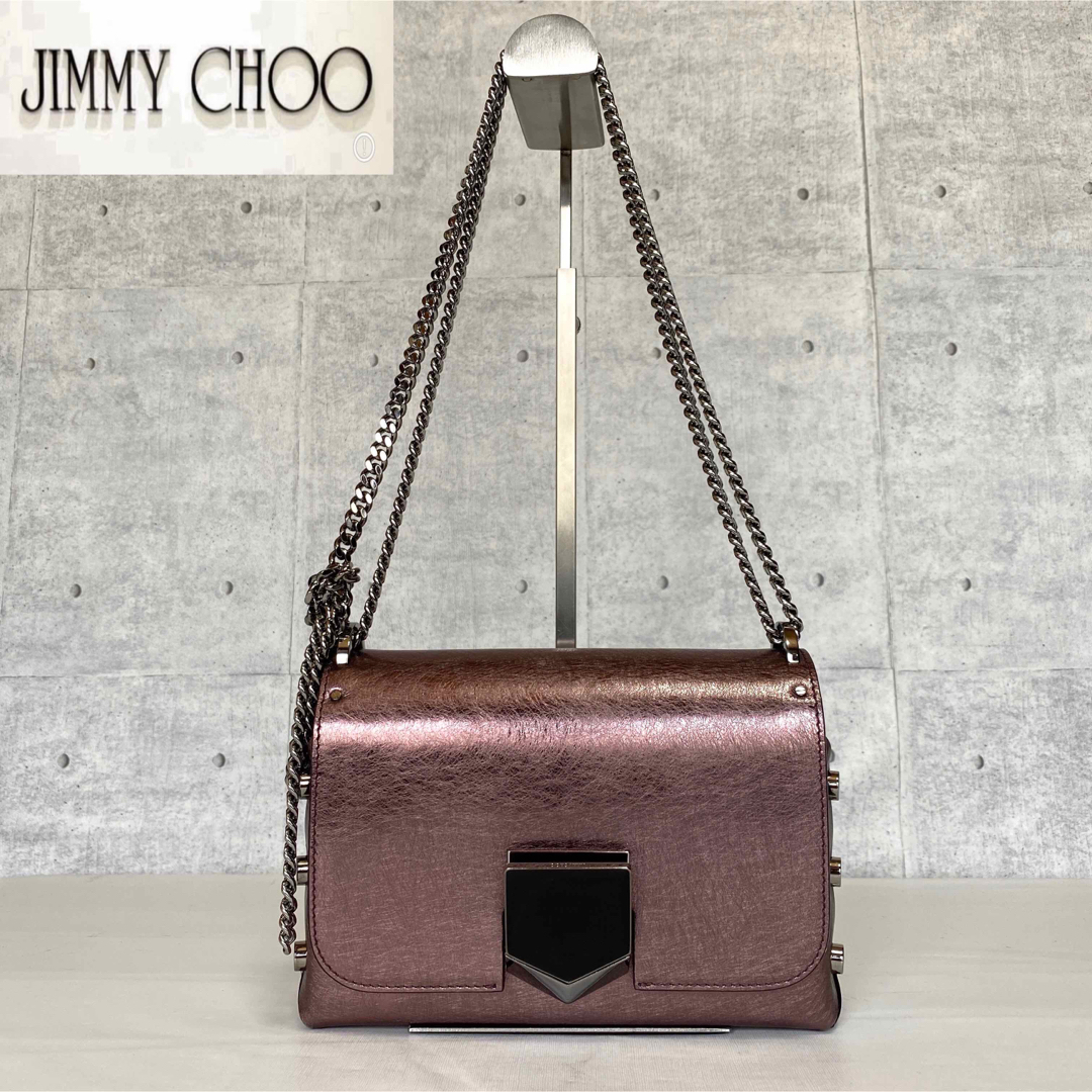 ✨希少✨JIMMY CHOO ジミーチュウ　チェーンショルダーバッグ　グリッター