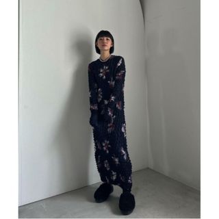 Ameri VINTAGE   アメリ ameri NEON FLOWER I LINE DRESSの通販 by