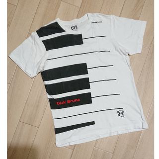 ユニクロ(UNIQLO)のUSED／ユニクロUT ブルーナ鍵盤イラストTシャツ(Tシャツ/カットソー(半袖/袖なし))