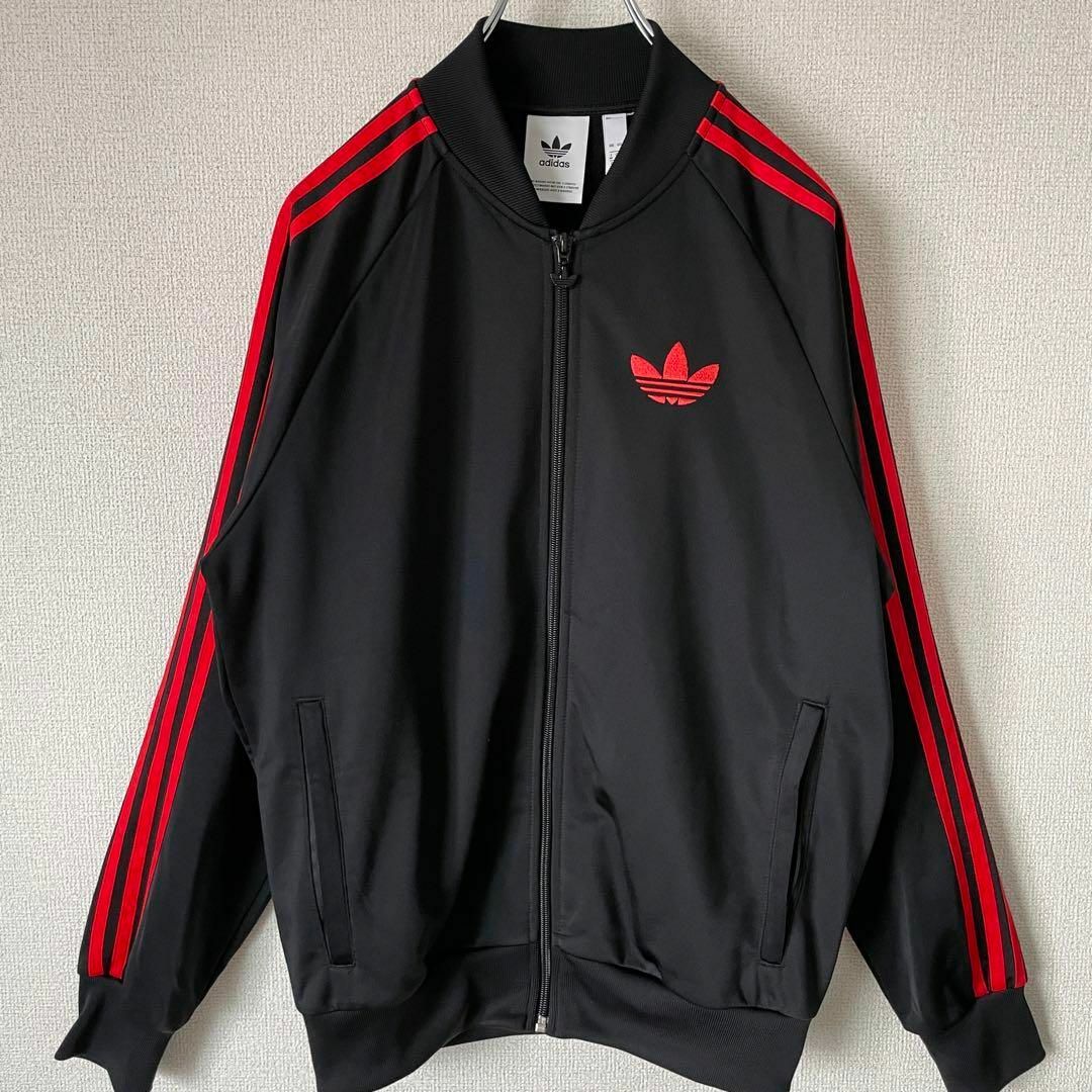 緊急大幅値下げ 【人気トラッジャケット◎】adidasノーカラー古着ワン