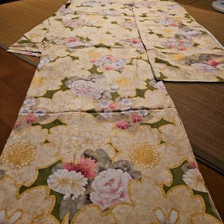 商談中⭐ぎっしりの花⭐総柄⭐振袖⭐刺繍金彩加工⭐仮絵羽(振袖)