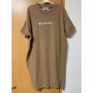 ミルクフェド(MILKFED.)のMILKFED. ミルクフェド 半袖ワンピース(ひざ丈ワンピース)