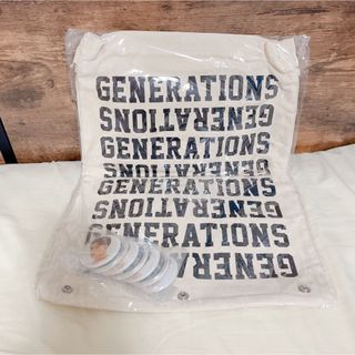 ジェネレーションズ(GENERATIONS)のGENERATIONS ウィンドウバッグ トートバッグ 缶バッジ付き(ミュージシャン)